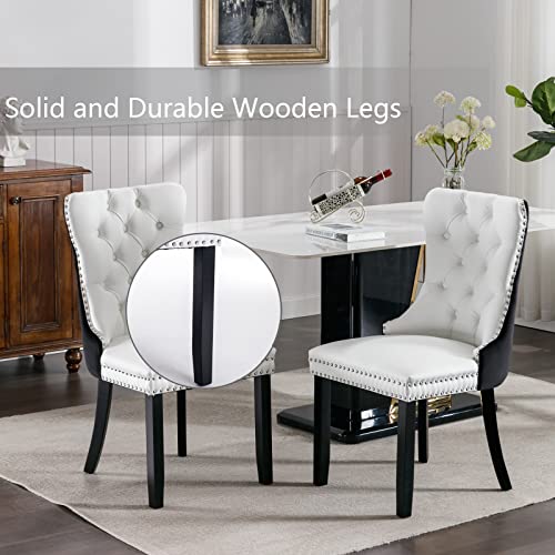 Black and White Dining Chairs Set of 2 (2 Count)
