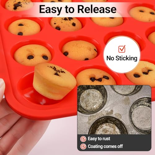 Silicone Mini Muffin Pan (2 Count)
