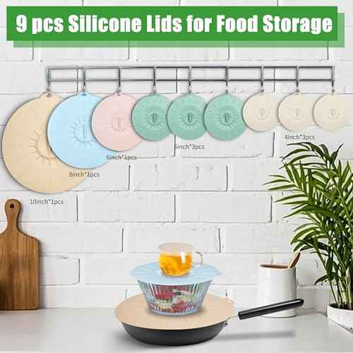 9 Pack Silicone Lids (9 Count)