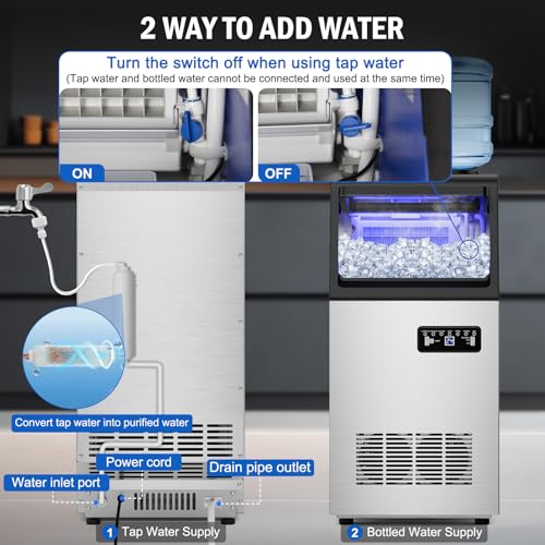 110 lbs Commercial Ice Maker Undercounter Built