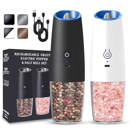 Rechargeable Salt And Pepper Grinder Set (2 Count)