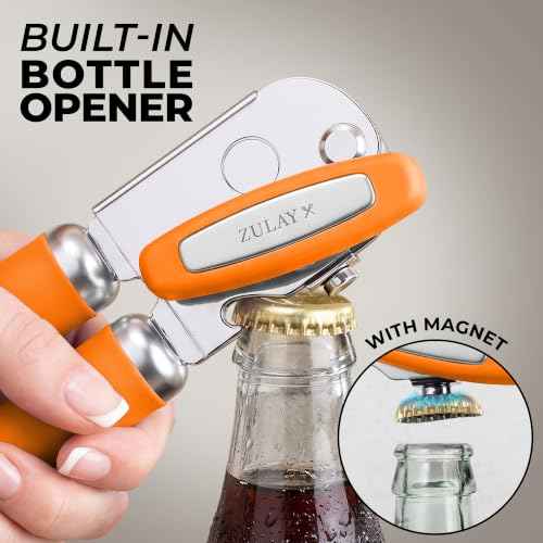 Stainless Steel Swing Open Manual Can Opener Comfortable Grip