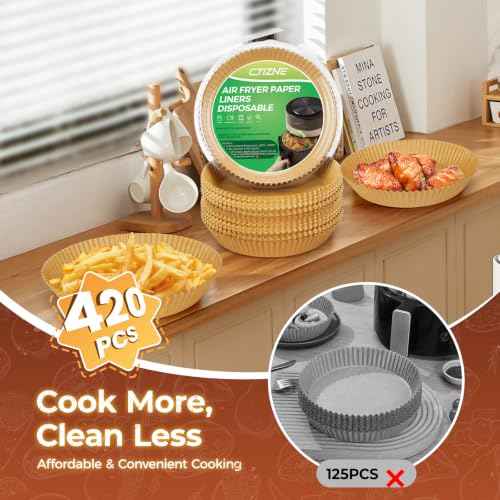 420PCS Round Air Fryer Liners Disposable for Ninja