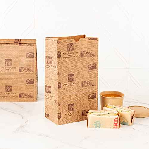 Kraft Paper Newsprint Bag (100 Count)