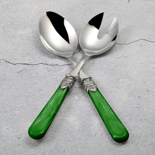 2 piece Salad Servers Stainless Steel Salad Serving Set Salad Fork and Spoon