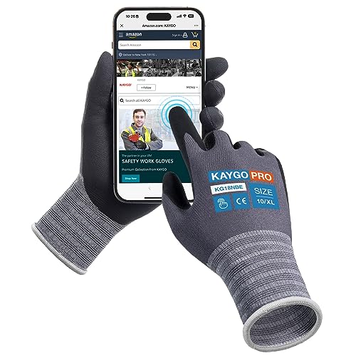 Work Gloves MicroFoam Nitrile Coated (12 Count)