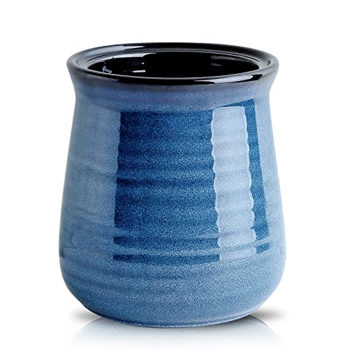 Utensil Holder for Kitchen Counter 7.1” Cooking Utensil Crock for Countertop