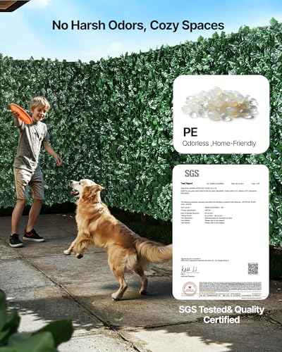 Artificial Ivy Privacy Fence Screen