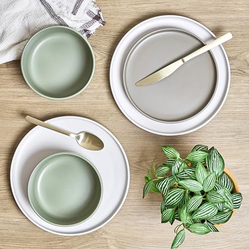 12 Piece Stoneware Dinnerware Set for 4