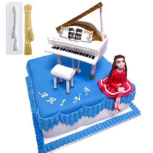 Macrame Tassel Cake Decoration Fondant Border Mold 3pcs