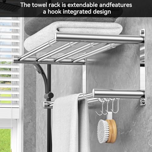 Adjustable Towel Bar for Bathroom Wall Mount17