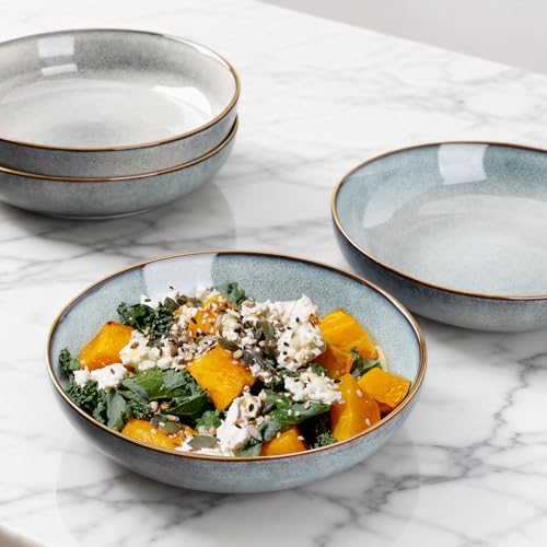 8.5’’ Ceramic Pasta Bowls Set of 4 (4 Count)