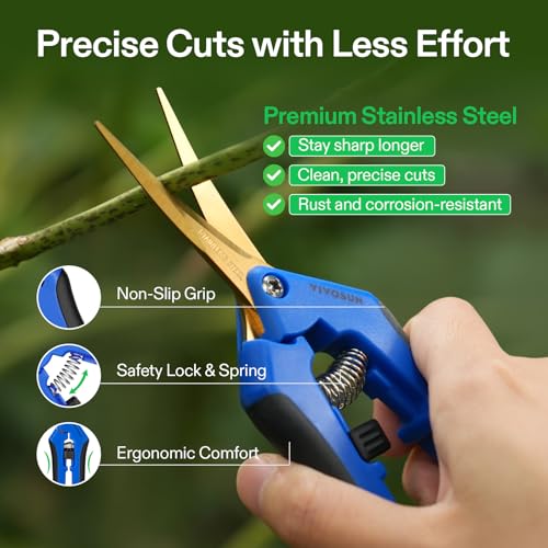 6.5 Inch Garden Scissors (6 Count)