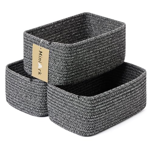 Small Storage Baskets for Organizing (3 Count)