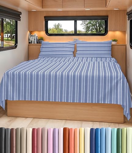Short Queen Size 4 Piece Bed Sheet Set