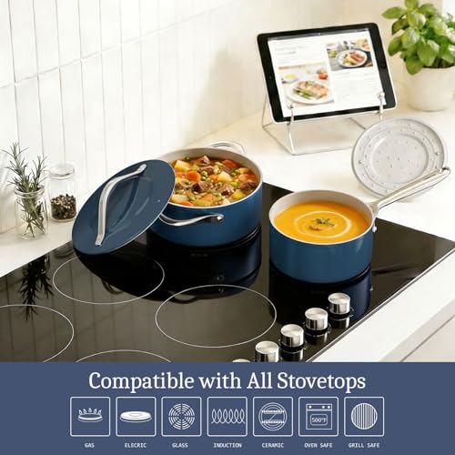 Premium Ceramic Sauce Pan with Lid