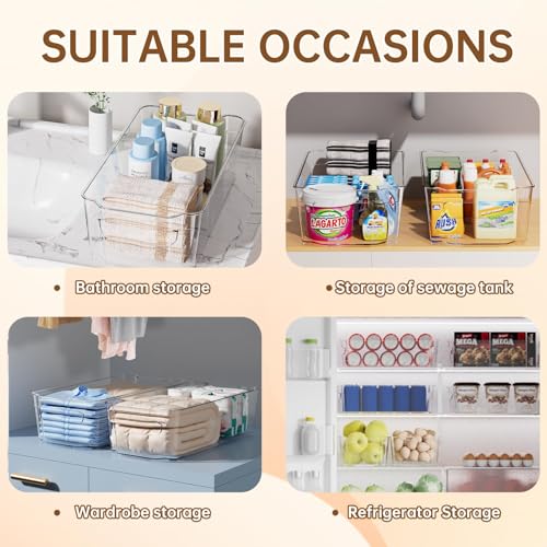 Clear Fridge Organizer (4 Count)