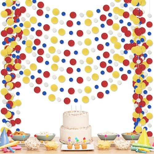10 Pieces Circle Garland Banner Hanging (10 Count)
