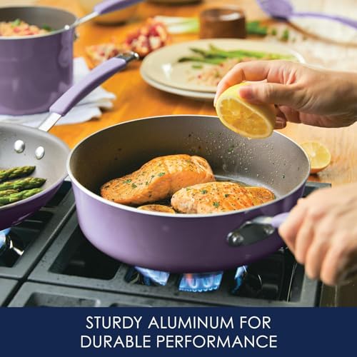 Cucina Nonstick Cookware Purple Pots and Pans Set