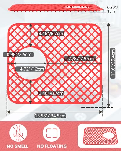 2 Pack Silicone Sink Protectors for Kitchen Sink