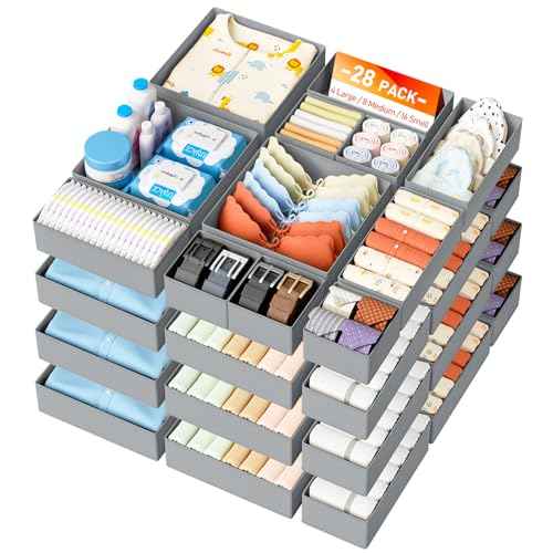 Drawer Organizer Clothes Storage (28 Count)