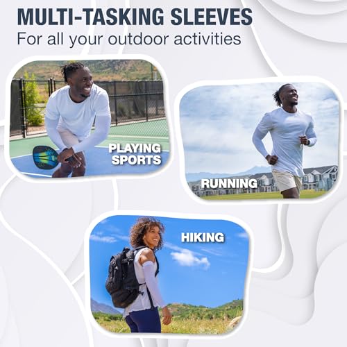 Non Slip Cooling Arm Sleeves for Men & Women