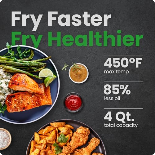 Air Fryer 4 QT Compact Airfryer for Quick & Easy Meals