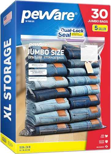5 Gallon Extra Large Storage Bags (30 Count)