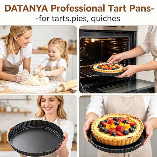 Tart Pans with Removable Bottom 10 Inch Quiche Pan