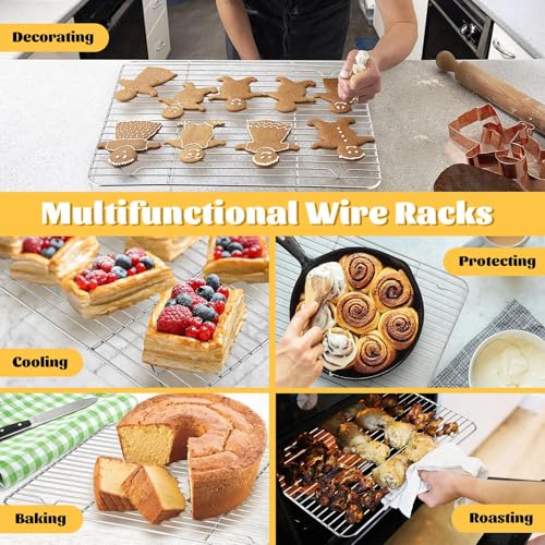 4 Pcs Baking Wire Rack for Cooling (4 Count)