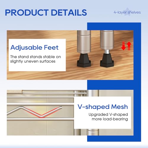 4 Tier Wire Shelf