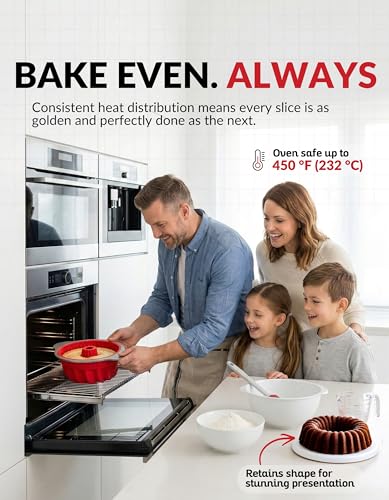 Premium Non Stick Silicone Pound Cake Pan