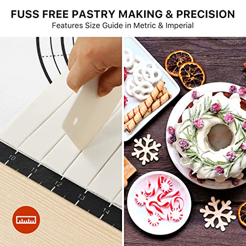 26"x16" Large Durable Silicone Baking Mat for Pastry and Bread