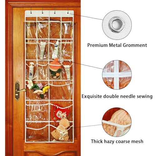 Over The Door Organizer 18 Large Mesh Shoe Storage Pockets（PVC）