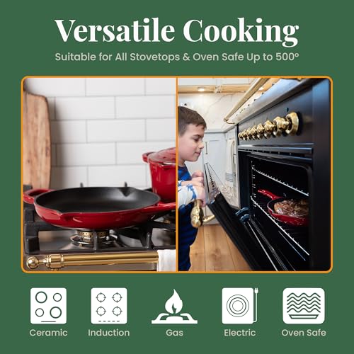 Enameled Cast Iron Skillet