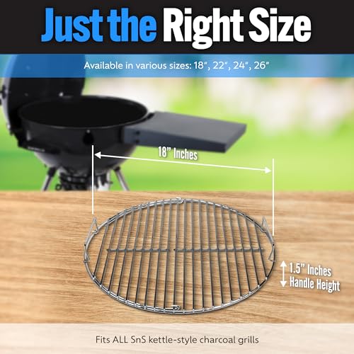 SnS Grills EasySpin Charcoal Grill Cooking Grate
