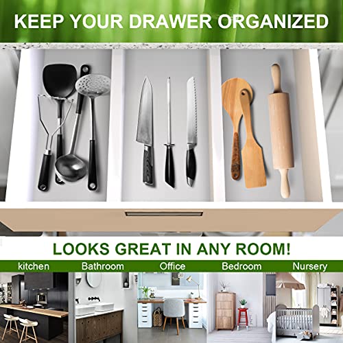 Bamboo Drawer Dividers Organizers