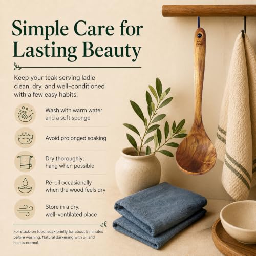Original Eco Friendly Wooden Serving Ladle