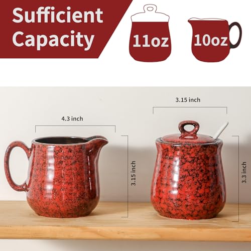 Ceramic Sugar and Creamer Set