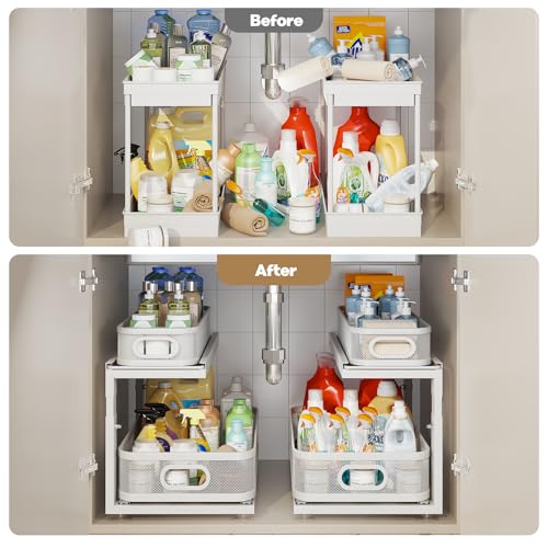 2 Pack 21IN Depth Under Sink Organizer With Next (2 Count)