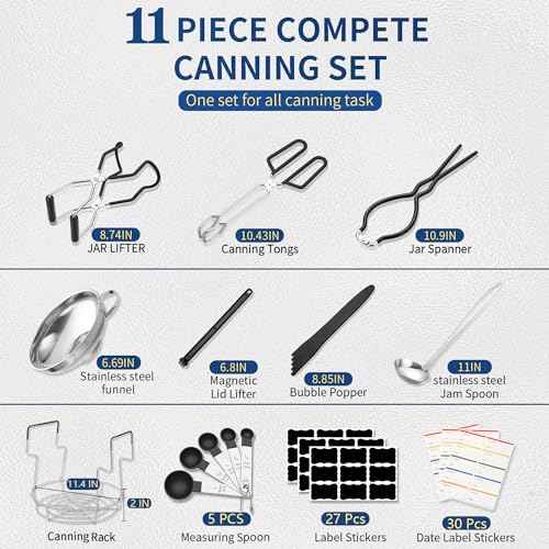 Canning Supplies Starter Kit with Canning Rack