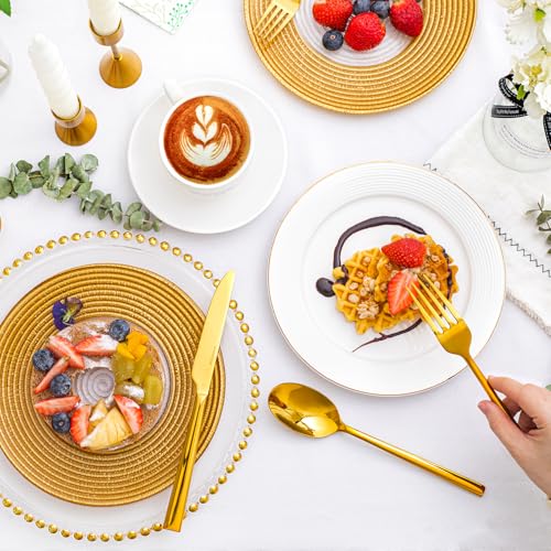 Gold Silverware Set for 12 (60 Count)