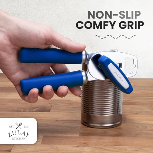 Heavy Duty Stainless Steel Can Opener Manual with Bottle Opener
