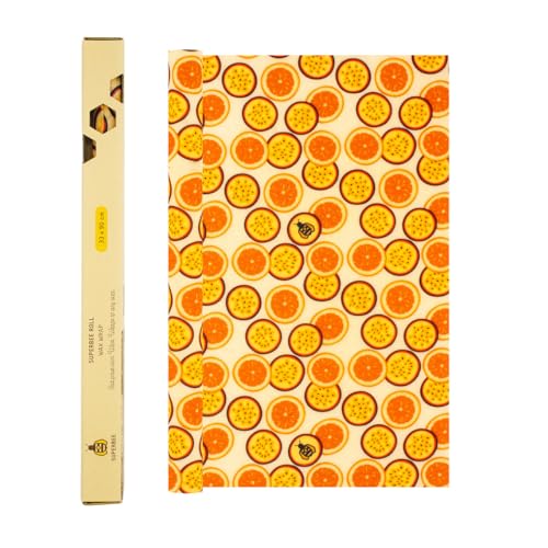SuperBee Beeswax Wrap Roll XL Reusable Food Wrap Bees Paper