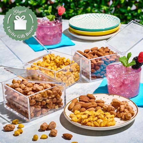 Mixed Nuts Acrylic Tower Gift Basket
