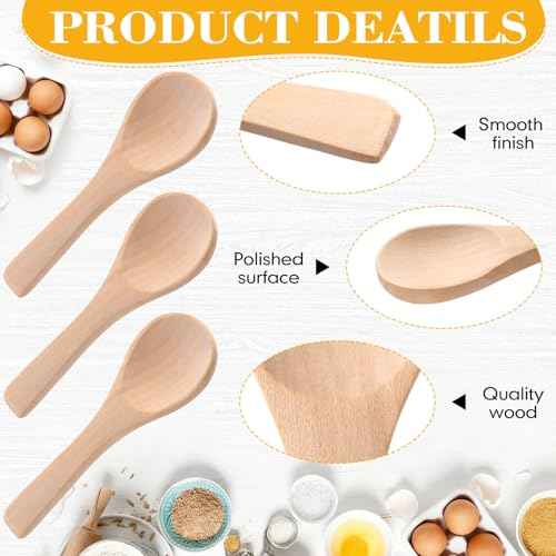 24 Pcs Small Wooden Spoons (24 Count)