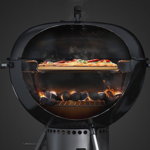 Gourmet BBQ System Pizza Stone with Carry Rack