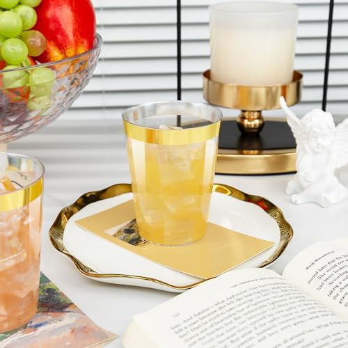 60 Pack Gold Plastic Cups (60 Count)