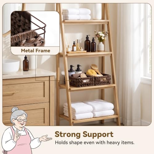 Wicker Baskets with Handles (2 Count)
