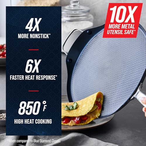 Hybrid 12" Stainless Steel Nonstick XL Griddle Pan